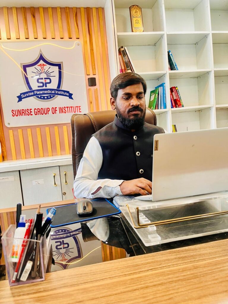 Mr. Suraj Kande - Director Sunrise Paramedical Institute Pune
